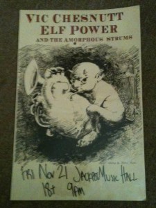 Vic Chesnutt Lawrence, KS Poster Vic Chesnutt Lawrence, KS Poster