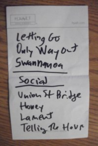 Mount Moriah setlist from The Record Bar in Kansas City, MO 2/11/12