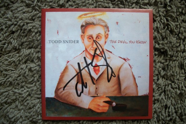 Todd Snider signed The Devil You Know booklet Todd Snider signed The Devil You Know booklet