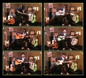 Eric Sommer playing 6 of the 7 guitars he played at the Cafe Acousic in St. Joseph, MO on 11/1/12.