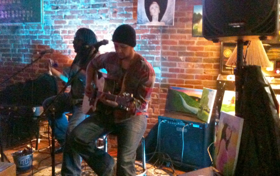 Aaron Blumer performing at The First Ward on 12/23/12.