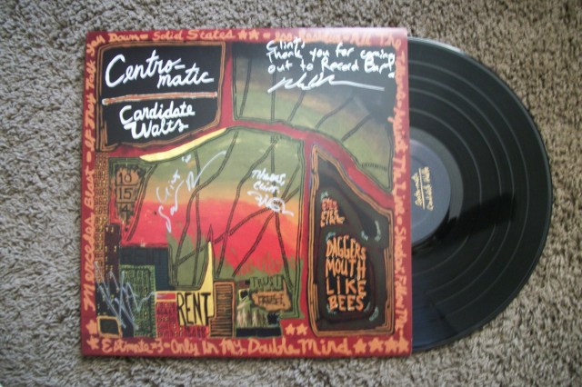 Centro-matic autographed Candidate Waltz LP.