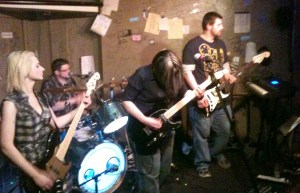 Two Piece Animator playing live at their first show at The Cafe Acoustic 12/29/12.