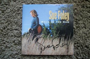 Sue Foley autographed cd booklet.