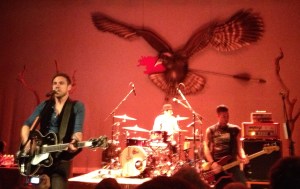 The Airborne Toxic Event plays to a young, eager crowd at Liberty Hall in Lawrence, Kansas on 4/24/13.
