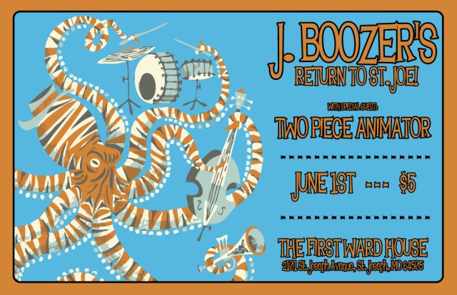 J. Boozer at First Ward in St. Joseph, Mo poster