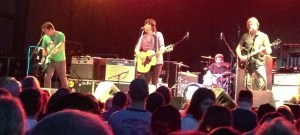 Ken Bethea, Rhett Miller, Philip Peeples and Murray Hammond on stage as The Old 97's at The Crossroads in Kansas City, Missouri on 5/25/13.