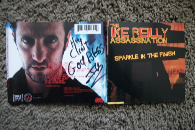 Ike Reilly signed Sparkle In The Finish CD