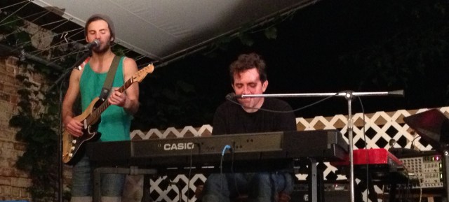 Austin Marks and Andy Grooms perform at The Bad Art Bistro in St. Joseph, Missouri on 7/5/13.