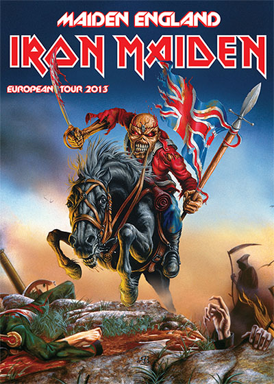 The Maiden England world tour poster.