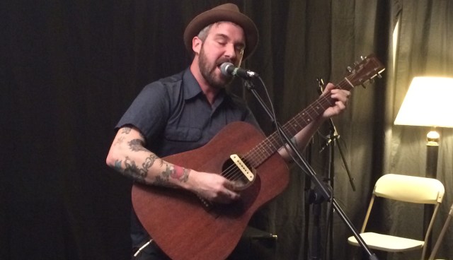 William Elliott Whitmore performs live at a Folk Alliance International Conference private showcase in a hotel room in Kansas City, Missouri on 2/21/15. 
