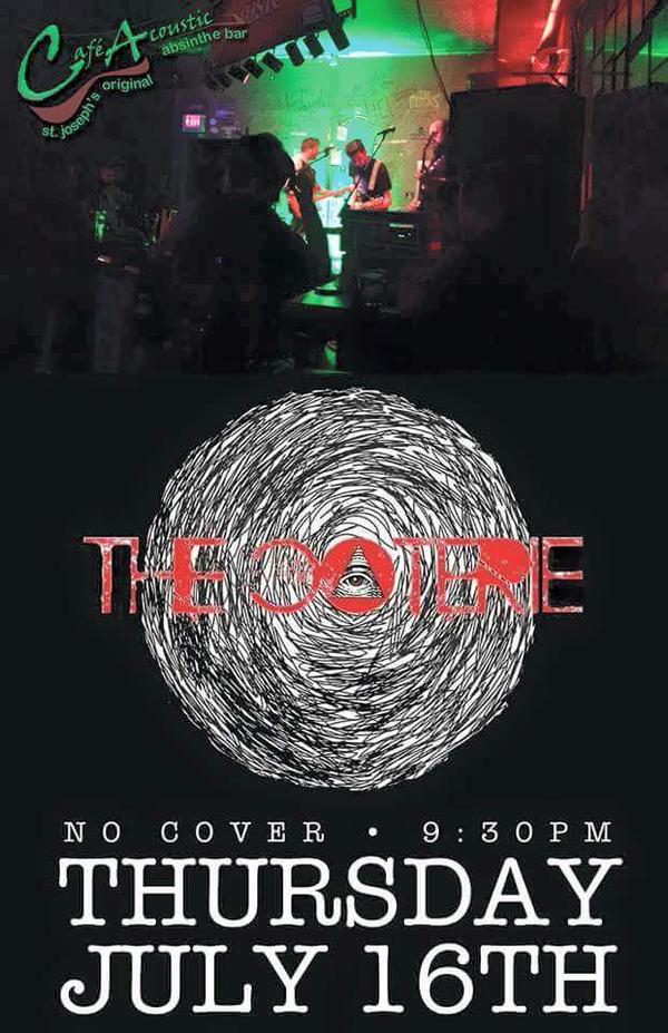 The Coterie live at Cafe Acoustic poster