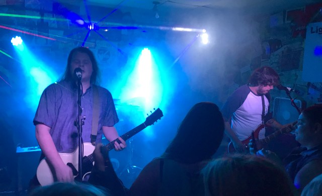 Teriq Newton and Steven Foster of Scruffy & The Janitors keep a packed crowd on a string on 8/5/17 at The Vous in St. Joseph, Missouri.