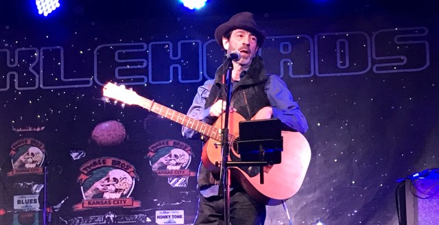 Travis Meadows performs a solo show at Knucklehead's Saloon in Kansas City, MO on 1/25/18. He storytelling would rival his own songs as he kept the crowd captivated for a full two hour set.