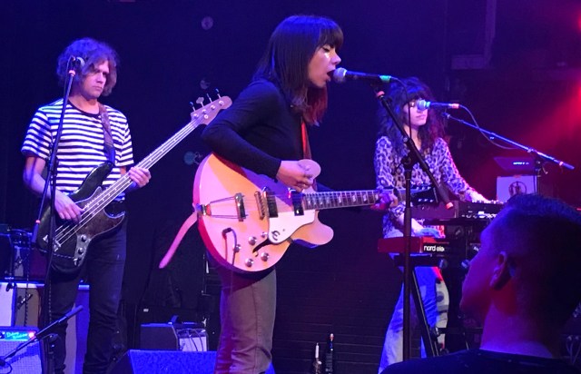 Alynda Segarra of Hurray For The Riff Raff leads her band during her set at The Blue Note in Columbia, Missouri on 4/25/18.